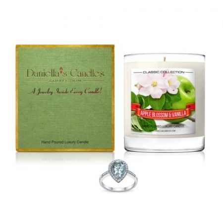 Juwel-Kerze mit Apfelblüte und Vanille