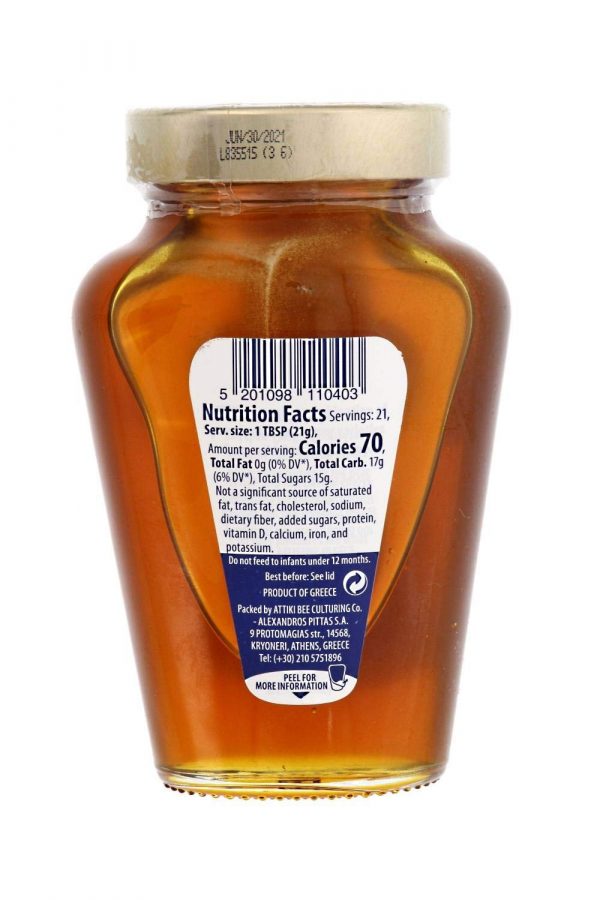 Valeurs nutritifs du miel de grèce