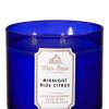 Vela Perfumada de Citrinos Azul Meia-Noite - White Barn
