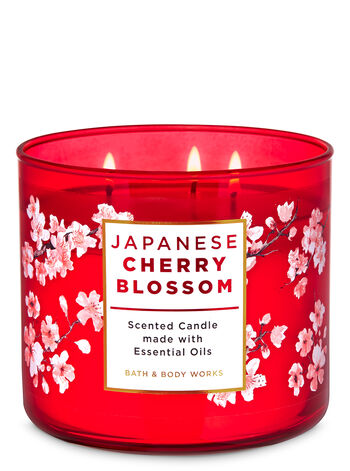 Lumânare Parfumată cu Flori de Cireș Japonez - White Barn