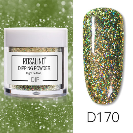 Rosalind Dip Powder Paillettes Gold D170