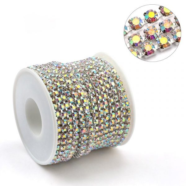 Rouleau Strass Silver Clair